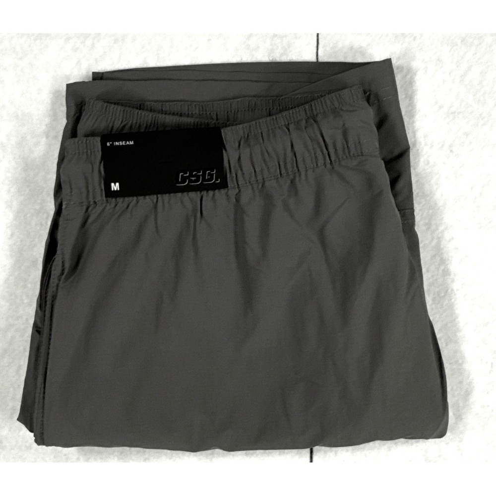 CSG City Wind Shorts Mens Medium Grey Athletic Casual 8 Inch Inseam NWT